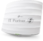 Потолочная гигабитная точка доступа TP-Link AC1750 Wireless MU-MIMO Gigabit Ceiling Mount Access Point, 450Mbps at 2.4GHz + 1300Mbps at 5GHz, 802.11a/b/g/n/ac wave 2, High Density, Seamless roaming 802.11k/v, Beamforming, Airtime Fairness, MU-MIMO, 802.3af/at Standard PoE and Passive PoE 48V (