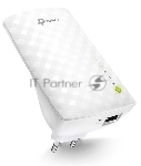 Усилитель Wi-Fi сигнала TP-Link AC750 OneMesh WiFi Range Extender, 300Mbps at 2.4G and 433Mbps at 5G, compact house with internal antennas, 1 10/100Mbps Ethernet port, WPS button for quick setup, Smart Indicator for best location, support OneMeshTMtechnology (802.11k/v seamless r