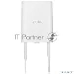 Гибридная уличная точка доступа Zyxel NebulaFlex NWA55AXE, 802.11a/b/g/n/ac/ax (2,4 и 5 ГГц), внешние антенны 2x2 (в комплекте), до 575+1200 Мбит/с, 1xLAN GE, защита от 4G/5G, без поддержки Captive po