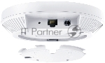Потолочная точка доступа TP-Link EAP653 AX3000 Ceiling Mount Dual-Band Wi-Fi 6 Access Point, 1 1Gbps RJ45 Port, 574Mbps at2.4 GHz + 2402 Mbps at 5 GHz, 802.3at POE, 2 Internal Antennas