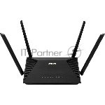 Роутер ASUS RT-AX53U 802.11b/g/n/ac/ax, до 574 + 1201 Mbps, 2,4 + 5 гГц, 4 антенны, USB