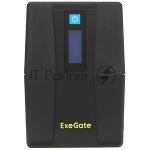 Источник бесперебойного питания ExeGate SpecialPro Smart LLB-600.LCD.AVR.2SH 600VA/360W, LCD, AVR, 2*Schuko, черный