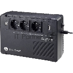 Источник бесперебойного питания Systeme Electriс Back-Save, 400VA/240W, 230V, Line-Interactive, AVR, 3xSchuko, USB charge(type A), USB