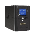 Источник бесперебойного питания ExeGate Power Smart ULB-500.LCD.AVR.2SH 500VA/300W, LCD, AVR, 2*Schuko, металлический корпус, черный