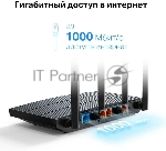 Роутер TP-Link AX1500 Dual-Band Wi-Fi 6 RouterSPEED: 300 Mbps at 2.4 GHz + 1201Mbps at 5 GHzSPEC: 4× Antennas, 1GHz Dual Core CPU, 1× Gigabit WAN Port + 3× Gigabit LAN Ports, 1024-QAM, OFDMAFEATURE: Tether App, WPA3, Access Point Mode, IPv6 Supported, IPTV, Bea