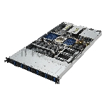 Серверная платформа ASUS RS500A-E12-RS12U, 1U 2 1slot GPU, 1xSP5 (LGA6096) EPYC 9004 (400W), 24 DIMM DDR5, 12 x SATA/SAS/NVME, 2 x M.2, Up to 3 PCIe Gen5 slots + 1 OCP3.0, 2 x  1GbE LANUp to 2 single-slot GPU cards, 1+1 1600W