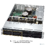 Серверная платформа SuperServer SYS-621P-TR (X13DEI, CSE-825BTS-R1K23LPP1) (2U, LGA-4677, Intel® C741, 16xDDR5 Up to 4TB ECC RDIMM, 8x3.5" SATA3/SAS/4*NVME, Optional DVD-ROM drive, optional support: 2 fixed 2.5" SATA,SAS/SSD/HDD, 2 M.2 NVMe, 2x 1 LAN ports, 4 PCIe 5.0 x16 LP, 2 PCIe 5.0 x8 LP, 1200W Redundant Power)