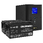 Комплект Источник бесперебойного питания EX295989RUS + батарея 150Aч EX282990RUS 2шт ExeGate SineTower SZ-2000.LCD.AVR.3SH.1C13.USB + батарея ExeGate DT 12150 (12В, 150Ач) 2шт