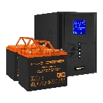 Комплект Источник бесперебойного питания EX295989RUS + батарея 75Aч EX285653RUS 2шт ExeGate SineTower SZ-2000.LCD.AVR.3SH.1C13.USB + батарея ExeGate HRL 12-75 (12В, 75Ач) 2шт