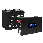 Комплект Источник бесперебойного питания EX295992RUS + батарея 55Aч EX285667RUS 1шт (инвертор, синус, для котла, PF=1, настенный) ExeGate IdealSine SR-600.LCD.2SH <600VA/600W, чистая синусоида, цветной LCD-дисплей, 2*Schuko, крепление настенное, черный> + батарея ExeGate DTM 1255 (12В, 55А·ч) 1шт