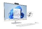 Моноблок HP 27-cr0003ci NT 27" FHD(1920x1080) Ryzen 7 7730U, 16GB LPDDR5 5500 (2x8GB), SSD 512Gb,  AMD integrated graphics, noDVD,Rus/Eng kbd&mouse wireless, HD Webcam, Shell White, FreeDos, 1Y Wty