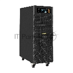 Источник бесперебойного питания On-line ExeGate PowerExpert TL-575-10kVA.192V.LCD.AVR.T.USB.RS232.SNMP 10000VA/10000W, On-Line, PF=1, LCD, клеммы, RS232, USB, SNMP-slot, встроенные батареи 12V 7.2Ah - 16шт, возможность подключения до 4 внешних батарейных блоков 192В, Tower, металлический корпус на колесиках, черный