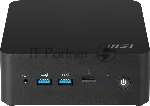 Компьютер MSI Cubi NUC 1M-098RU, черный, Intel Core 5 120U/16Gb/512Gb/IrisXE/WF6E/BT5.3/120W/AirCooling/W11P (9S6-B0B111-218)