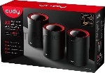 Wi-Fi Mesh-система/AX3000 Wi-Fi 6 Mesh 2.5G Solution 3-Pack, Dual-Band, Chipset MT7981BA+MT7976CN+RTL8221B, 802.11ax/ac/a/b/g/n, 2402Mbps at 5GHz + 574Mbps at 2.4GHz, 2.5G WAN+GE LAN, 5 internal antennas, MU-MIMO, DDNS, Zerotier/Wireguard/OpenVPN/IPSec/L2TP/PPTP VPN, DNS over Cloudflare/Google/Quad9, IPv6, Seamless Roaming, WPA3, TR069/TR098/TR111/TR181,easyMesh R3 Optional, Ver 2.0, Cudy Mesh, Cudy APP