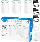 Бесшовный Mesh роутер Cudy M1500 (M1500(3-PACK)) AX1500 10/100/1000BASE-TX (упак.:3шт)