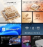 Мини ПК Chuwi AuBox Core i9 13900HK (2.6) 16Gb SSD 512Gb Iris Xe Windows 11 Pro 2x2.5GbitEth WiFi BT 120W серебристый/черный