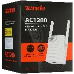 Двухдиапазонный усилитель беспроводного сигнала Tenda A18 Pro AC1200, 2,4/5 ГГц, 1167 Мбит/с, внешние антенны 2х3dBi