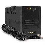 Источник бесперебойного питания ExeGate Power NB-1000.LED.AVR.4C13.USB (1000VA/650W, LED, AVR, 4*C13, USB, батарея 12V 9Ah, черный)