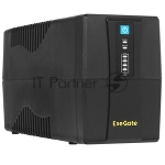 Источник бесперебойного питания ExeGate Power NB-650.LED.AVR.4C13 / 650 ВА / 390 Вт / 4 x IEC 320 C13