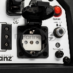 Генератор инверторный Kranz KR1200I, 1,2кВт, 230В, 2л, закрытый корпус, ручной старт