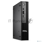 ПК Dell Pro Micro QCM1250 Micro i3 14100T (2.7) 8Gb SSD512Gb UHDG Windows 11 Pro GbitEth WiFi BT 90W мышь клавиатура черный (DPM -3860)