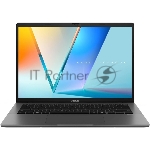Ноутбук ASUS Vivobook S14 OLED M3407HA/14"/OLED/AMD Ryzen 7 260/16GB/512GB SSD/AMD Radeon Graphics/Без ОС/серый/1.4kg