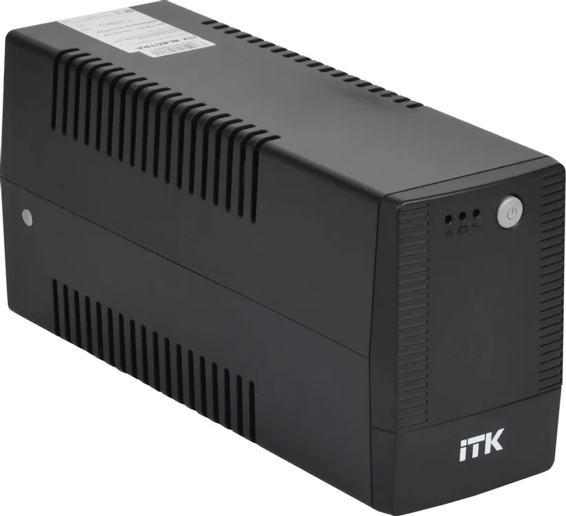 Источник бесперебойного питания ITK Electra EST-1000VA-1-001-S-L / 1000 ВА / 600 Вт / 2 x CEE 7 (евророзетка)