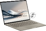 Ноутбук Asus Zenbook A14 UX3407QA-QD556W/14"/OLED/Qualcomm Snapdragon X X1-26-100/16Gb/512Gb SSD/Qualcomm Adreno/Windows 11 Home/бежевый/0.98kg
