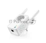 Сетевой адаптер TP-Link SOHO TL-WA860RE 300Mbps Wireless N Wall Plugged Range Extender with AC Passthrough, QCA(Atheros), 2T2R, 2.4GHz, 802.11b/g/n, 1 10/100Mbps LAN port, Range Extender button, Range Extender mode, suppo поставляется без кабеля RJ-45