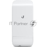 Точка доступа Ubiquiti LocoM2(EU) Wi-Fi и AirMAX. 802.11g/n, интегрированная антенна 8 дБ (45°*45°),10/100 RJ45 Ethernet