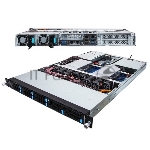 Серверная платформа Gigabyte R180-F28 1U Rackmount Server, E5-2600 V3 / V4, 24 x RDIMM/LRDIMM , 8 x 2.5" hot-swappable HDD/SSD, 2 x GbE LAN, 2 x 800W 80 PLUS Platinum
