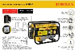 Электрогенератор бензиновый Eurolux G4000A, 3.3 кВт, 68 дБ, 39 кг