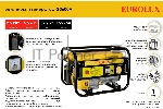 Электрогенератор бензиновый Eurolux G3600A, 2.5 кВт, 77 дБ, 37.2 кг