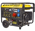 Бензоэлектростанция CHAMPION GG7501E-3 380В 7.5кВт 25л 87кг 2.5л/ч 12V эл.старт