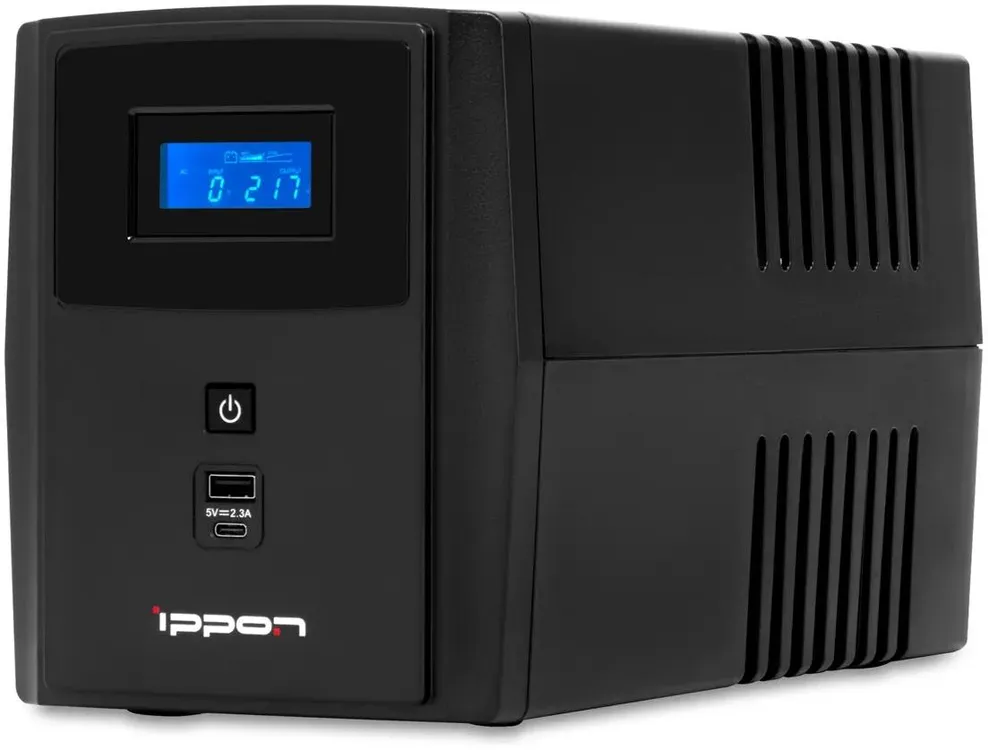 Источник бесперебойного питания Ippon Smart Power Pro II 2200 / 2200 ВА / 1200 Вт / 6 x IEC 320 C13