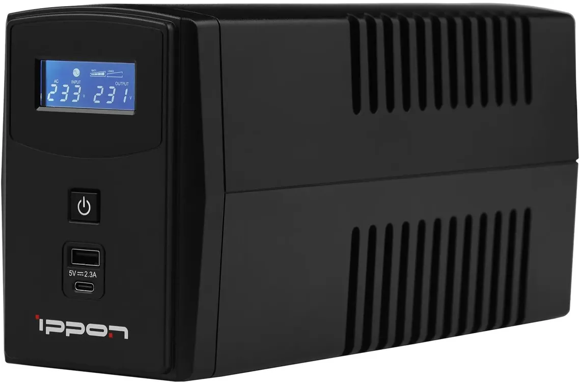 Источник бесперебойного питания Ippon Back Power Pro II Euro 850 / 850 ВА / 480 Вт / 2 x CEE 7 (евророзетка)