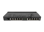 Маршрутизатор MikroTik RB4011iGS+RM, 10×1 Гбит/с (1 PoE-in / 1 PoE-out) + 1×10 Гбит/с SFP+, управляемый
