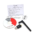 Сетевой двухдиапазонный Wi-Fi USB-адаптер Gembird 600 Мбит, USB, 802.11b/g/n/ac/а