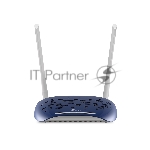 Маршрутизатор TP-Link VDSL/ADSL 300Mbps Wi-Fi VDSL/ADSL Modem Router, 802.11b/g/n, 300Mbps at 2.4GHz, 4 FE LAN ports, 2 fixed antennas, Clound Support, with VDSL splitter, Annex A/B