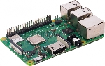 Мини ПК Raspberry Pi 3 Model B+ (RA433, E14 Version) Retail, 1Gb RAM, Cortex-A53 (ARMv8) 64-bit SoC @ 1.4GHz Broadcom BCM2837B0 CPU, WiFi, Bluetooth, 40-pin extended GPIO, 4x USB 2.0, HDMI, CSI camera port, DSI displ.port, MicroSD port (137-3331), (БП и корпус